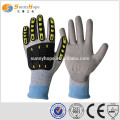 Sunnyhope Gants anti-adhérents HPPE en caoutchouc noir avec gants de travail TPR